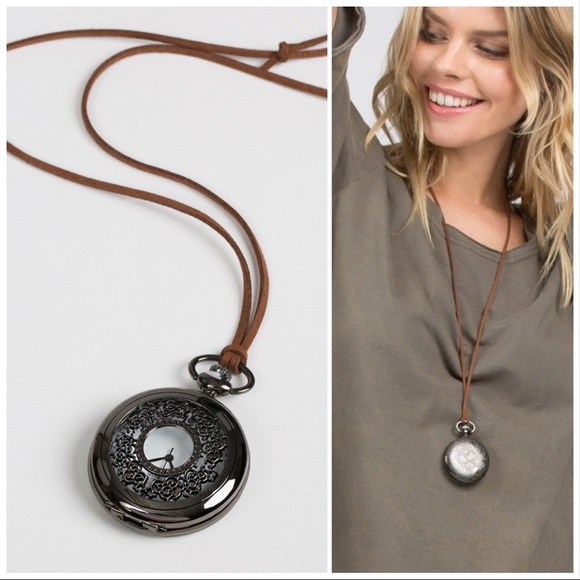 POL Vintage Style Stopwatch Quartz Necklace - Picture 13 of 16